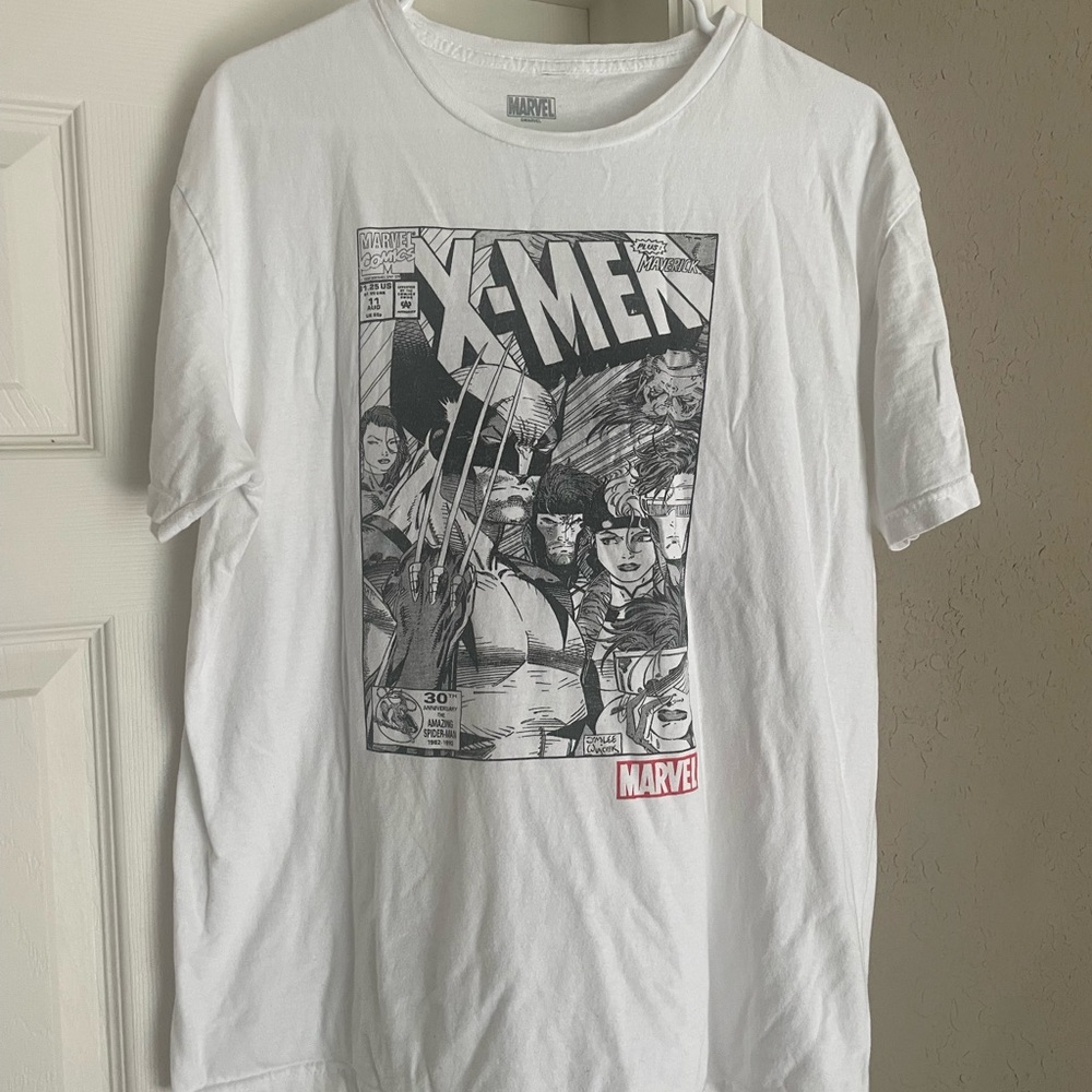 Marvel X-Men Comic Print Tee - White and Black